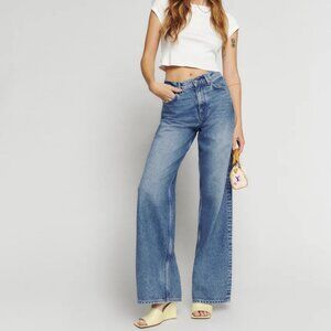 Reformation High Rise Slouchy Wide Leg Jeans